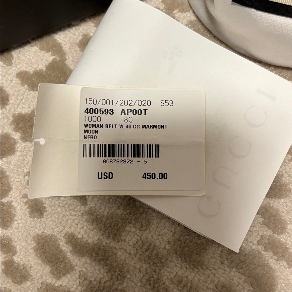 Gucci woman belt .40 GG marmont - Picture 2 of 7